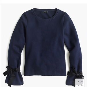 J Crew Sweatshirt | tie sleeve